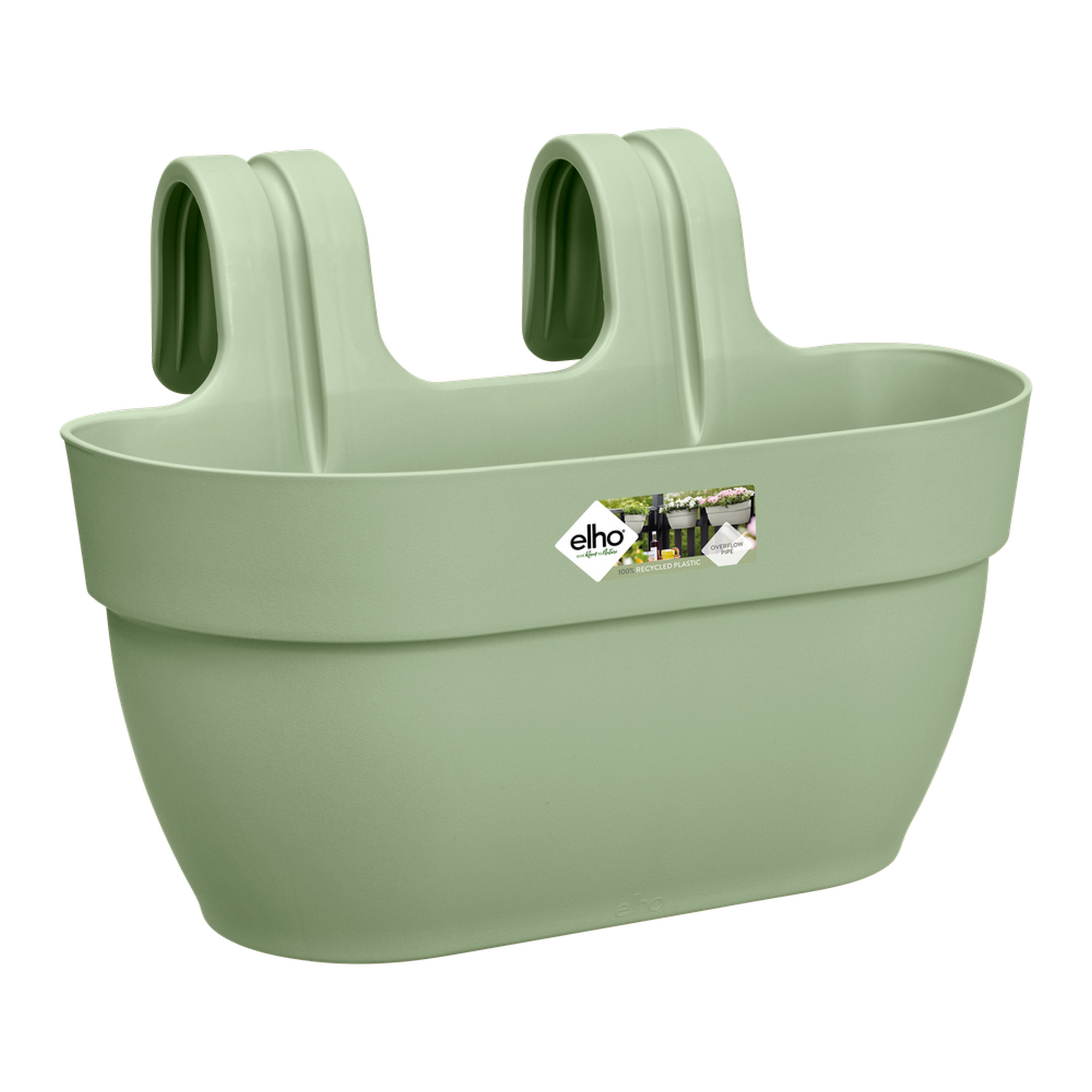 Balkonkasten 'Vibia Campana Easy Hanger M' 36 x 24 x 26,5 cm grün
