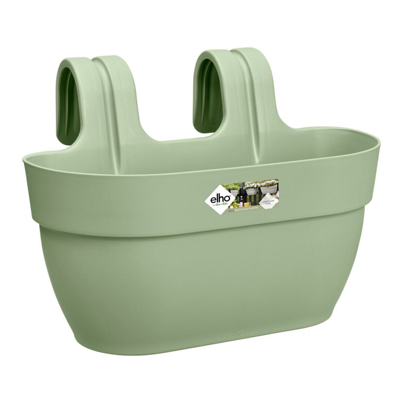 Balkonkasten 'Vibia Campana Easy Hanger M' 36 x 24 x 26,5 cm grün