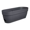 Balkonkasten 'Vibia Campana' 49 x 18 x 17 cm schwarz