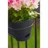 Balkonkasten 'Vibia Campana' 49 x 18 x 17 cm schwarz