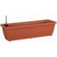 Bewässerungsblumenkasten 'Aqua Toscana' terracotta 60 cm