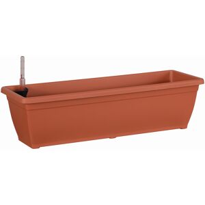Bewässerungsblumenkasten 'Aqua Toscana' terracotta 60 cm
