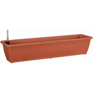Bewässerungsblumenkasten 'Aqua Toscana' terracotta 80 cm