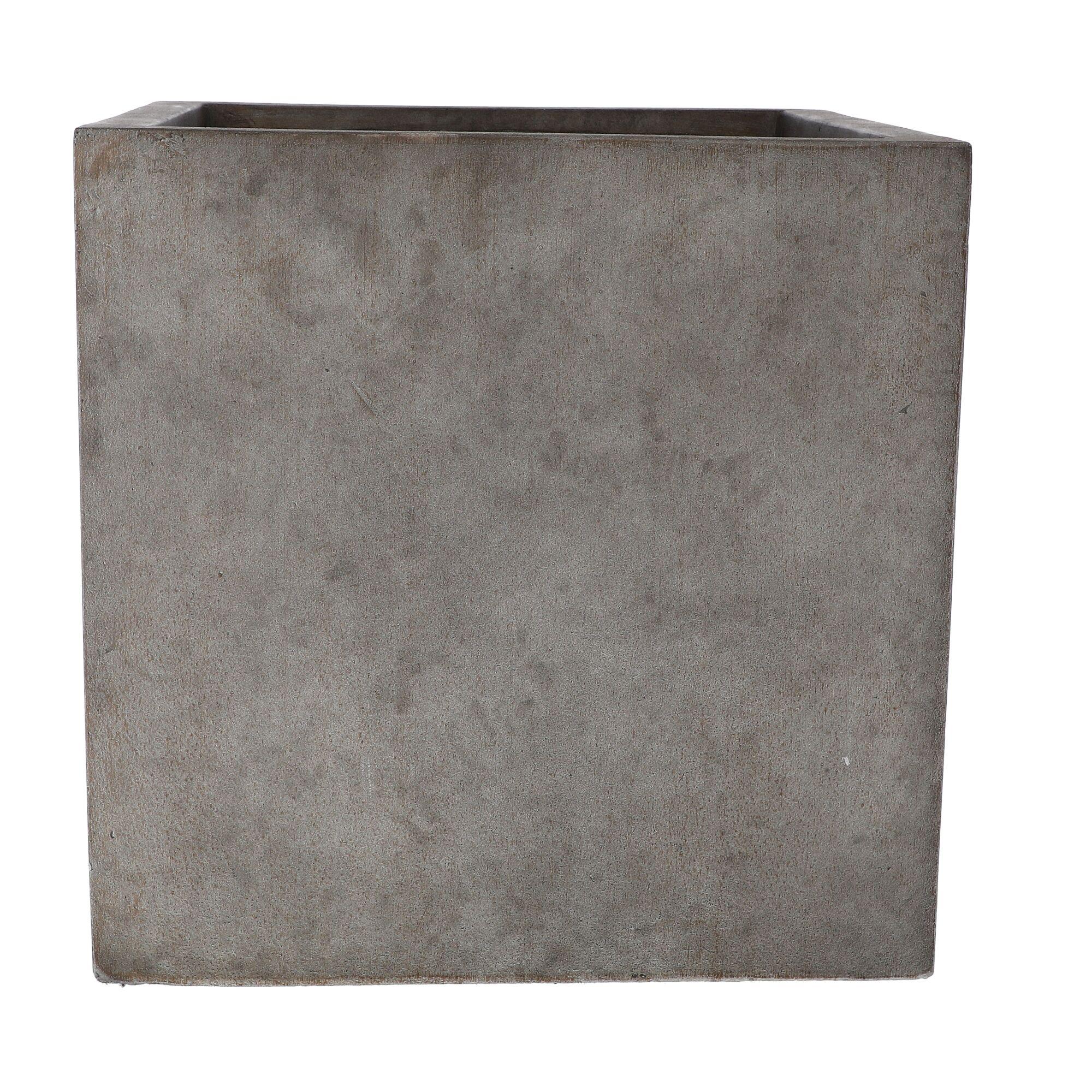 Grauer Pflanzkübel