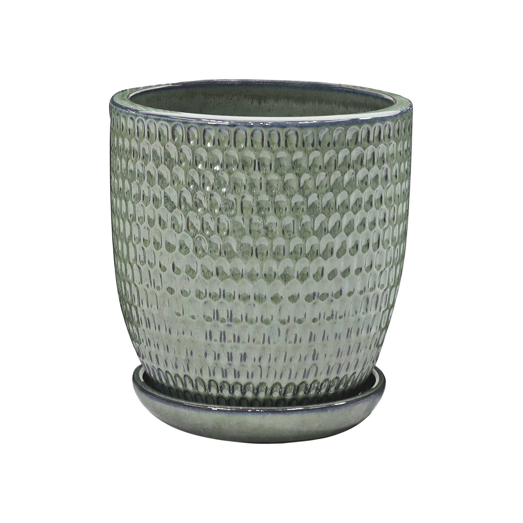 Pflanzgefäß 'Lille' grün Ø 38 x 36 cm