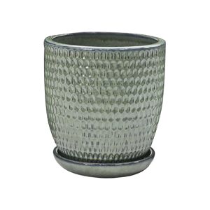 Pflanzgefäß 'Lille' grün Ø 38 x 36 cm