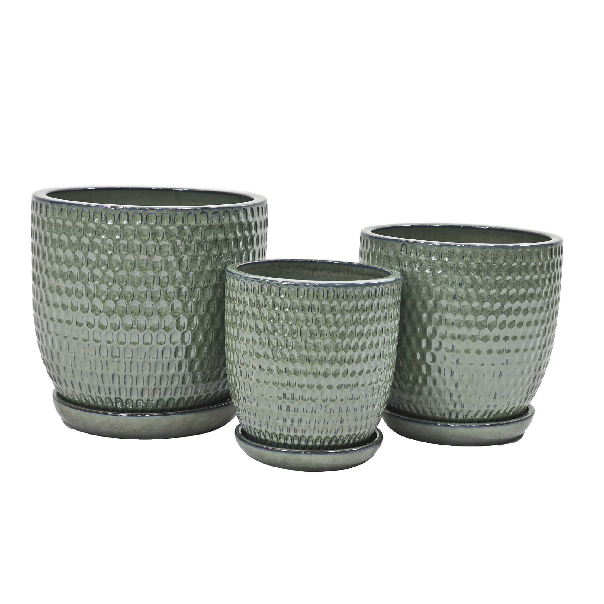 Pflanzgefäß 'Lille' grün Ø 32 x 32 cm