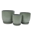 Pflanzgefäß 'Lille' grün Ø 32 x 32 cm