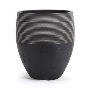Pflanzgefäß 'Gent' schwarz Ø 35 x 44 cm