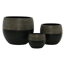 Pflanzgefäß 'Gent' schwarz Ø 26 x 22 cm