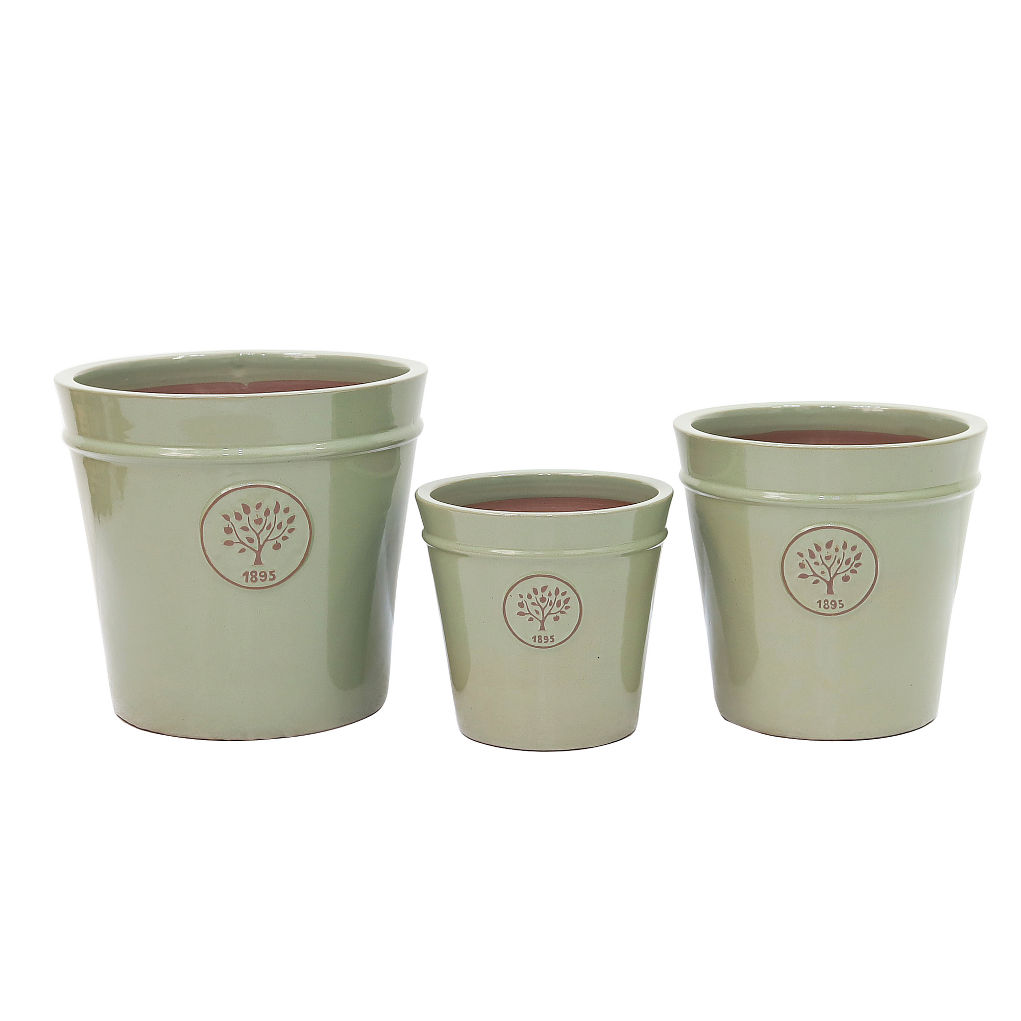 Pflanzgefäß 'Aalst' grün Ø 40 x 37 cm