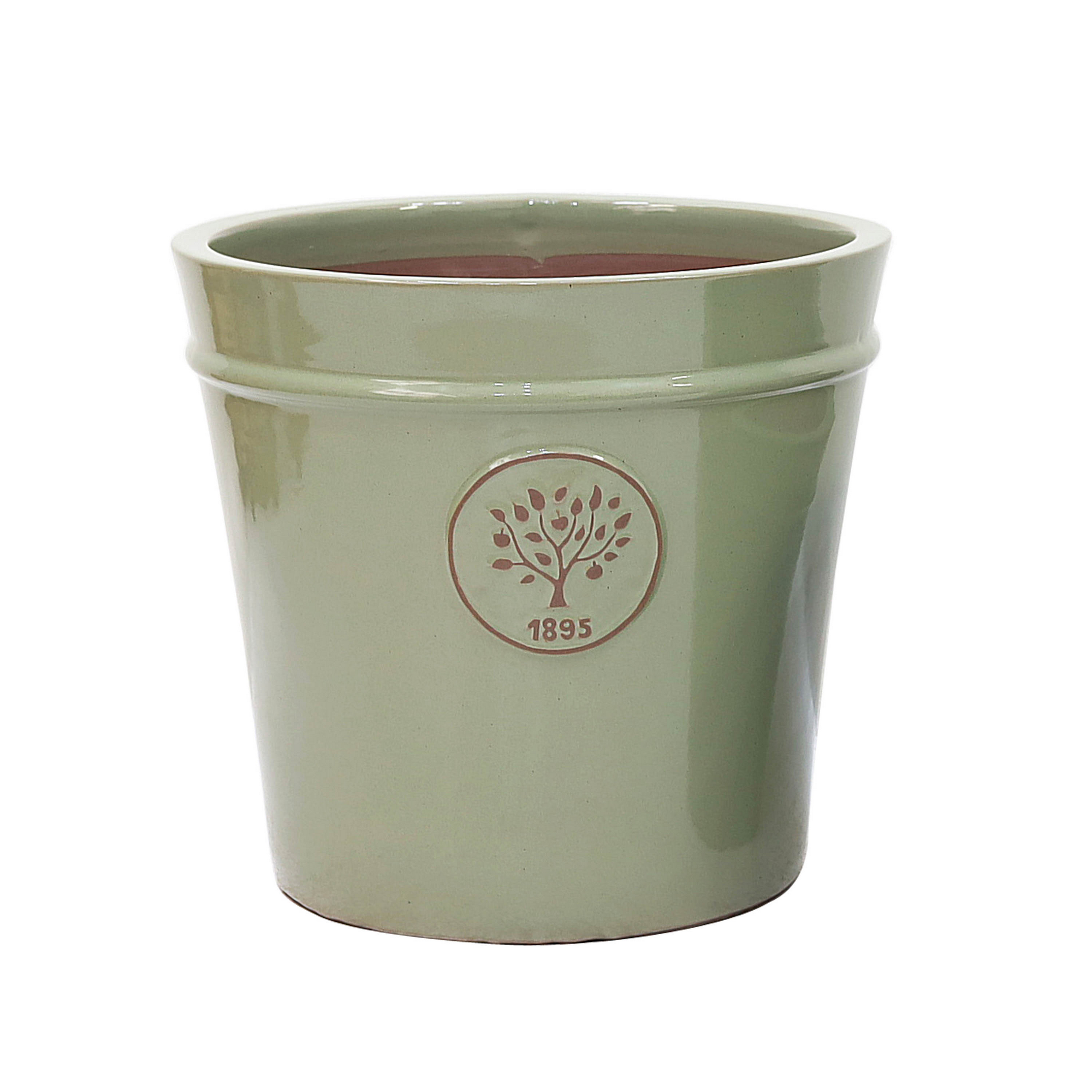 Pflanzgefäß 'Aalst' grün Ø 33 x 31 cm