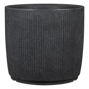 Pflanzgefäß 'Linetto' Stony Black Ø 46,6 x 42,6 cm