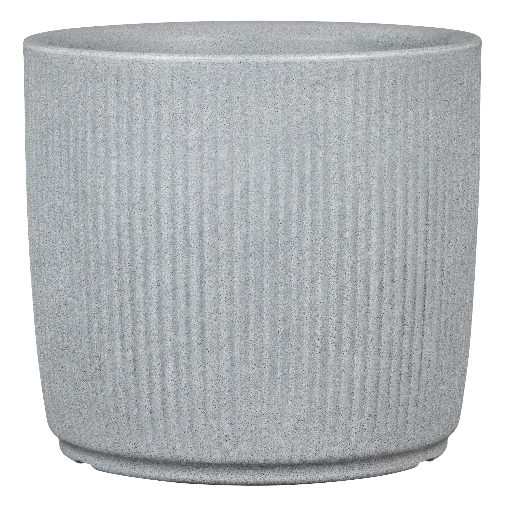 Pflanzgefäß 'Linetto' Stony Grey Ø 38,6 x 35,3 cm