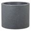 Pflanzgefäß 'Riva' Schwarz Granit Ø 28,8 x 24,3 cm
