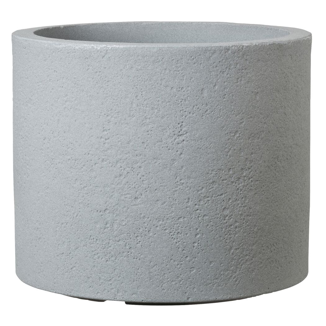 Pflanzgefäß 'Riva' Stony Grey Ø 38,6 x 32 cm