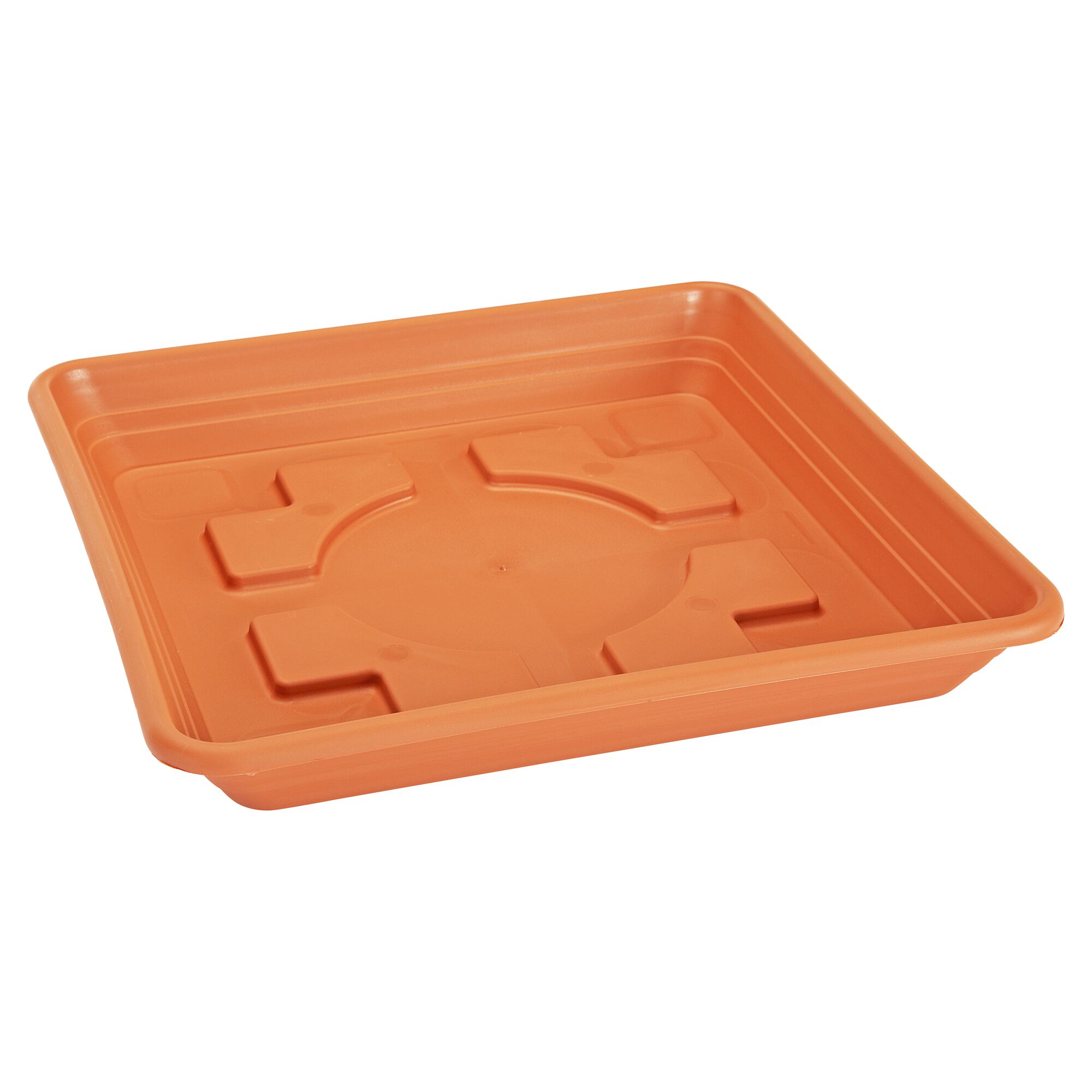 Terrakottafarbener Untersetzer Nora quadratisch