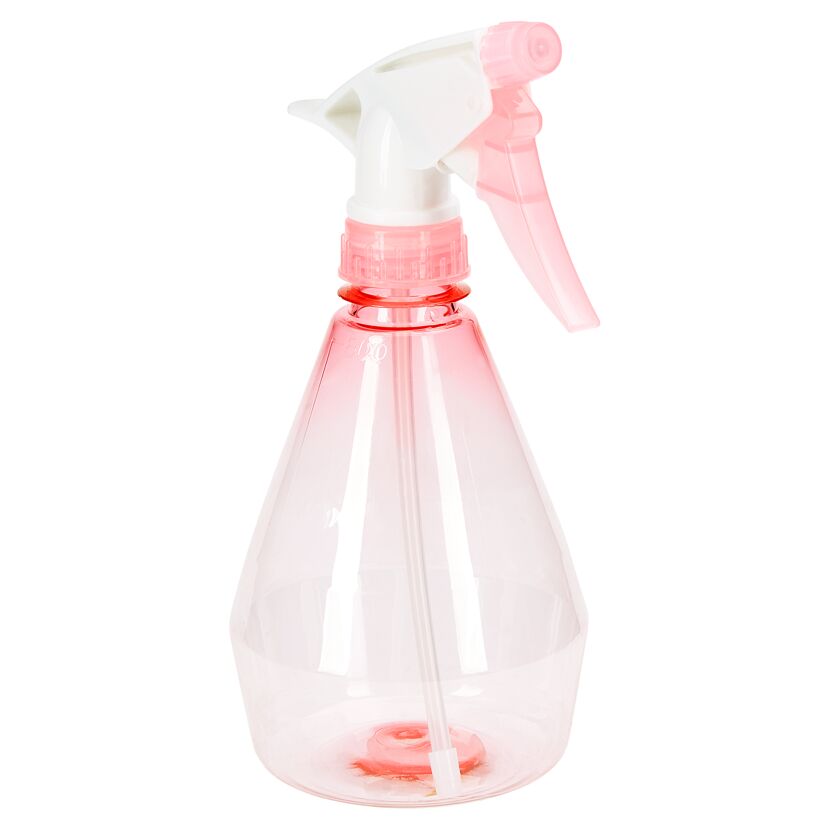 Rosa Sprühflasche mit weißem Sprühkopf