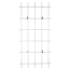 Verkleinertes Bild von Gitterspalier silbern Zink-rip 75 x 150 cm, 5-strebig