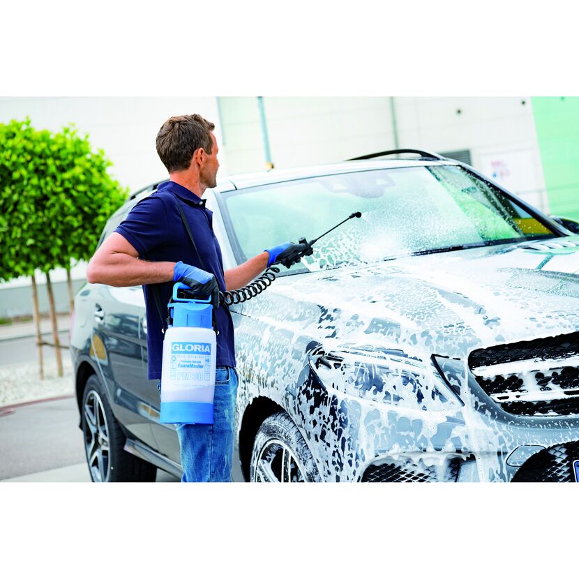 Schaumsprüher 'FoamMaster FM 30' weiss-blau