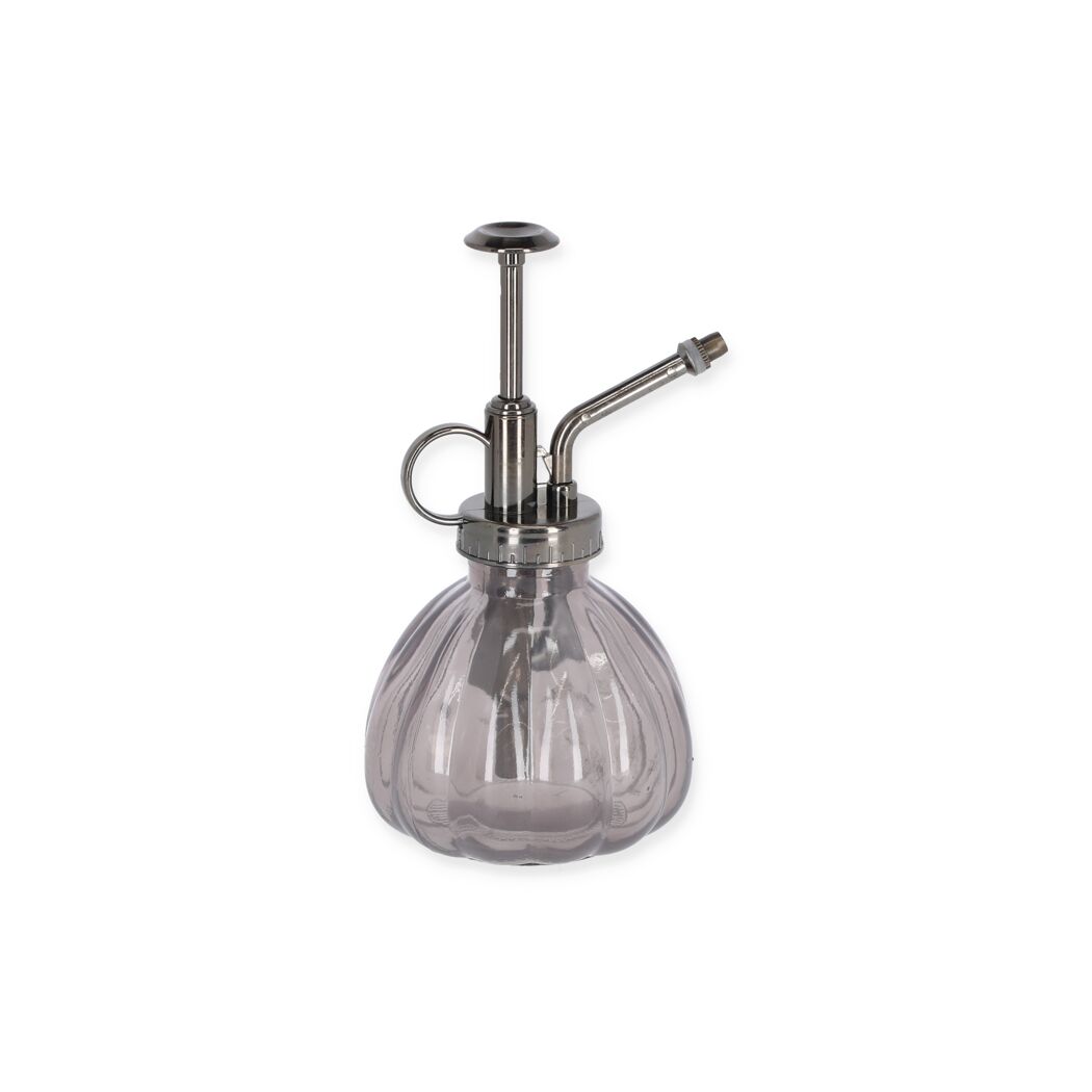 Rauchgrauer Glas-Zerstäuber mit Metallpumpe