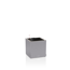 Pflanzgefäß 'CANTO Stone 30 low LED' Kunststoff steingrau 30 x 30 x 30 cm