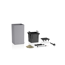 Pflanzgefäß 'CANTO Stone 30 high LED' Kunststoff steingrau 30 x 56 x 30 cm