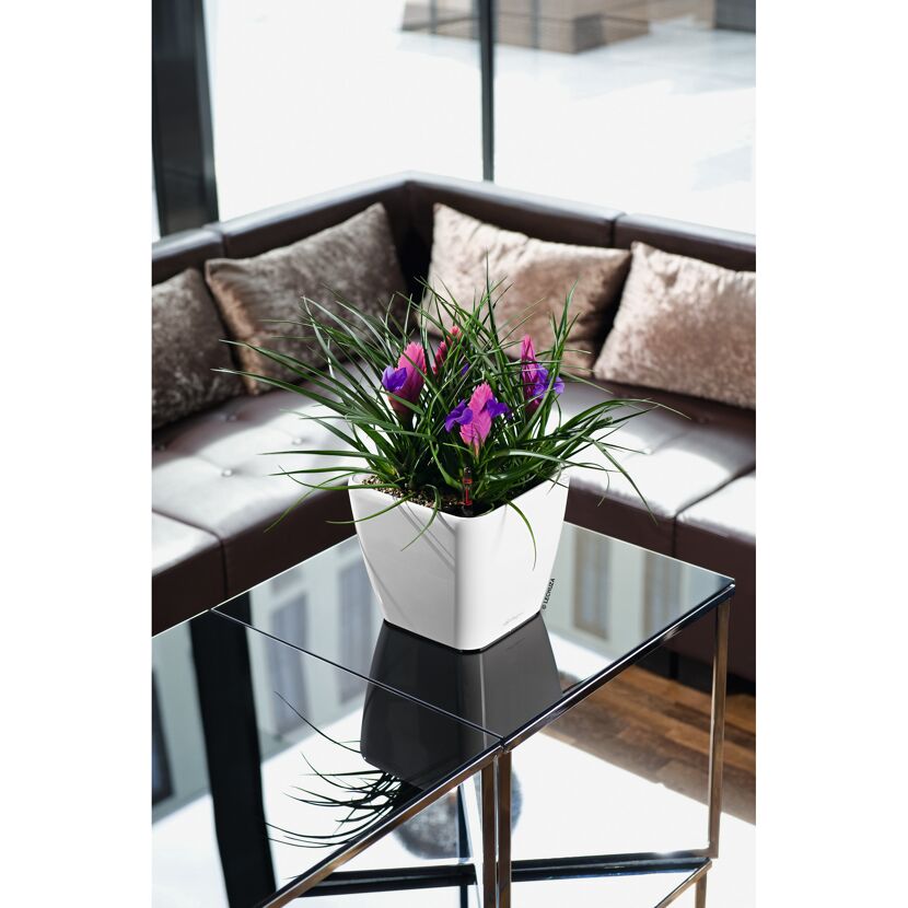 Pflanzgefäß 'QUADRO Premium LS 21' Kunststoff weiß Ø 22 x 20,5 cm