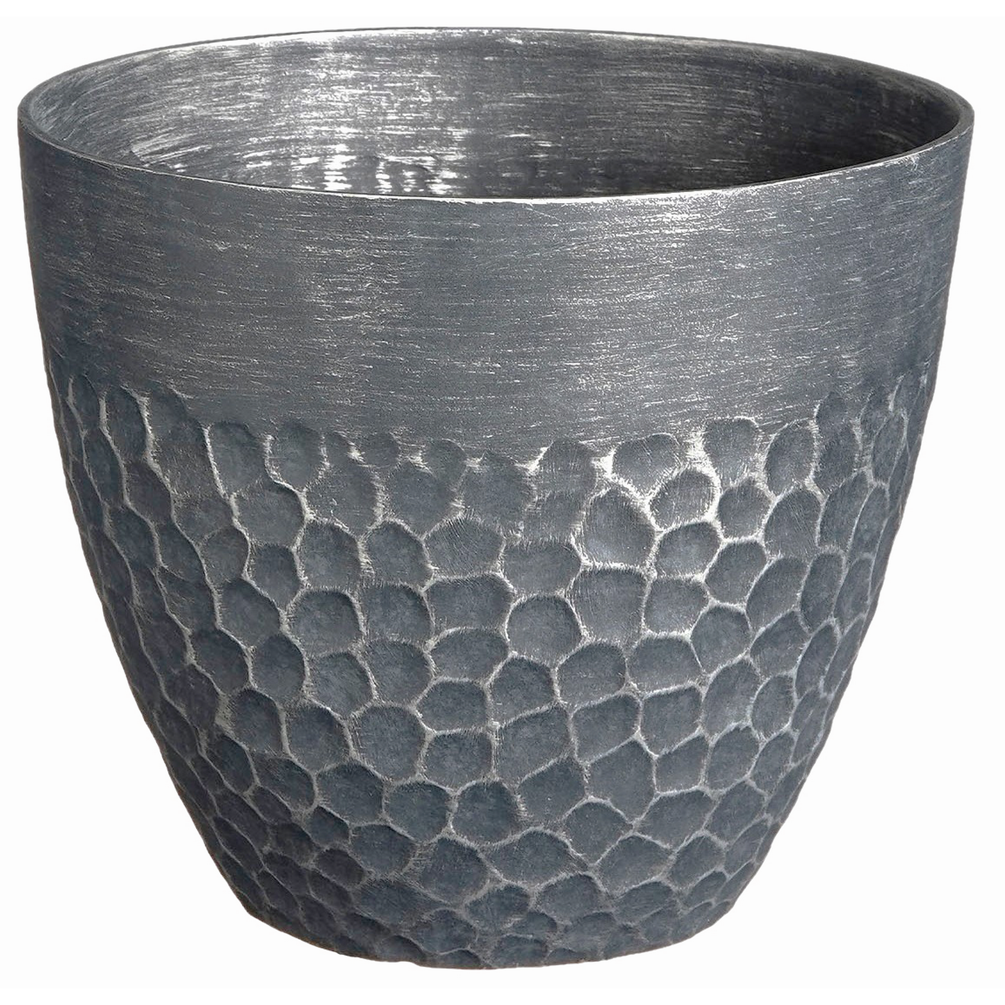 Pflanzgefäß 'Hammer' Kunststoff dunkelgrau Ø 38 cm