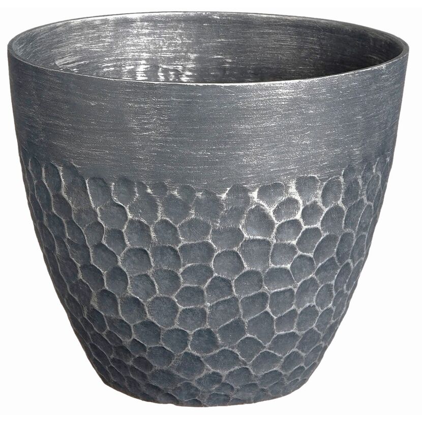 Pflanzgefäß 'Hammer' Kunststoff dunkelgrau Ø 56 cm