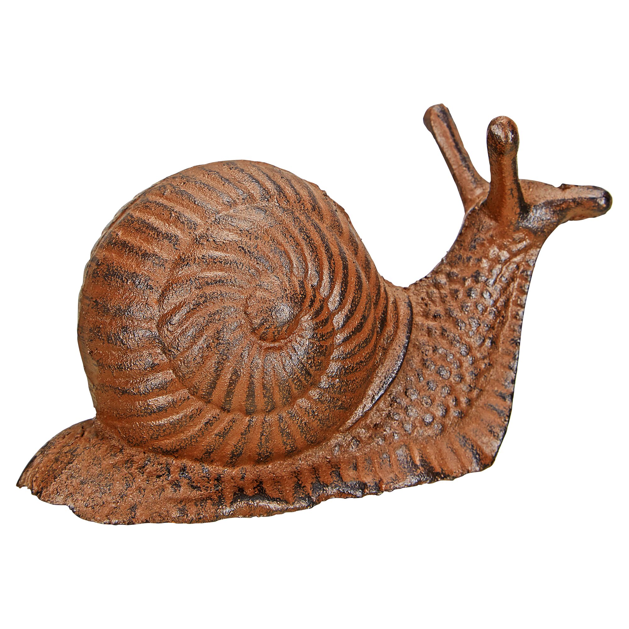 Schnecke aus Gusseisen, braun