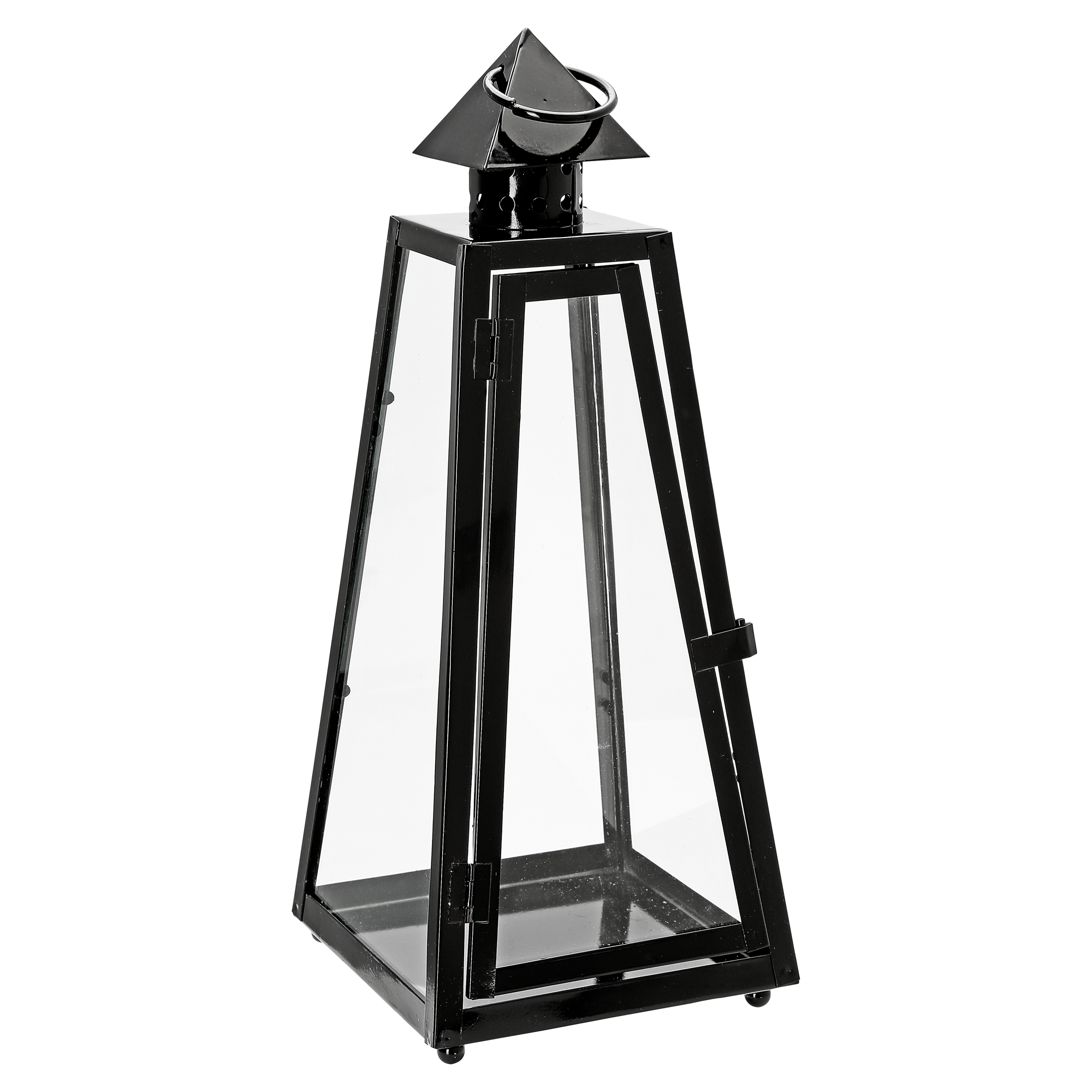 Laterne 'Pyramide' Metall schwarz 40 x 16,5 x 16,5 cm + product picture
