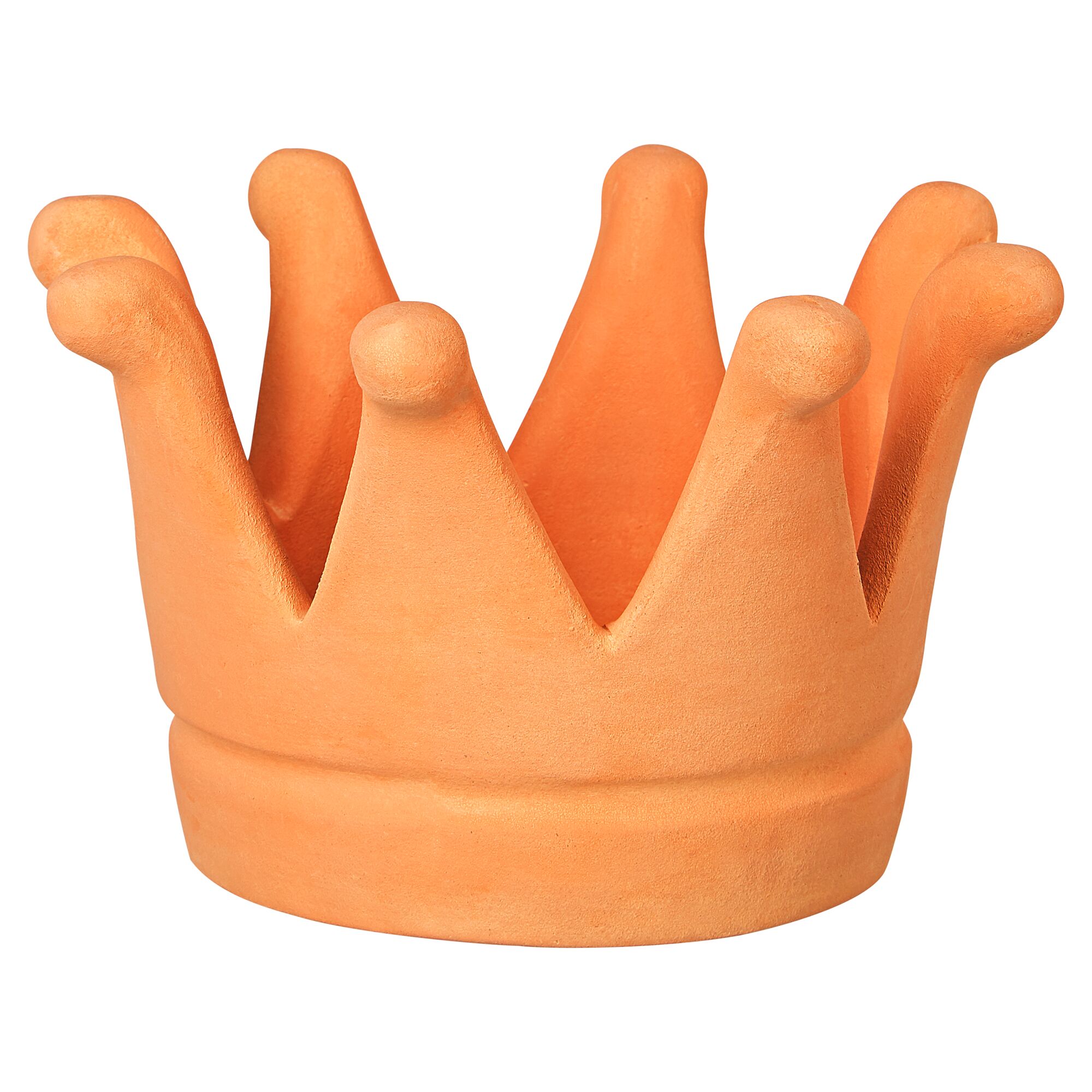 Terrakottafarbene Krone, 21 x 13 cm