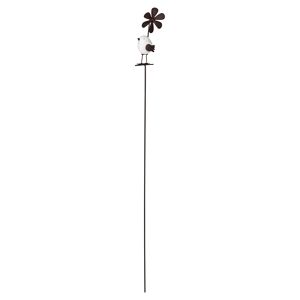 Gartenstecker Spatz mit Windrad 110 cm
