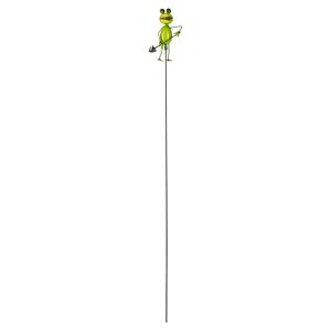 Gartenstecker Frosch mit Schaufel grün 112 cm