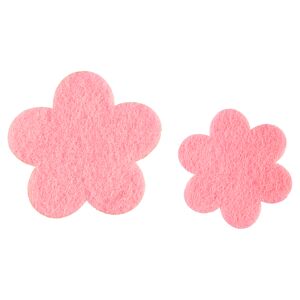 Filzblumenset 12-tlg. pink