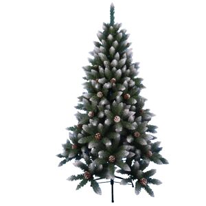 künstlicher Tannenbaum mit Zapfen, gefrostete Spitzen