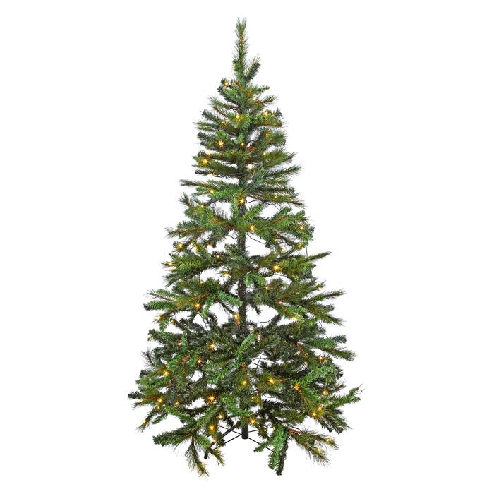 Künstlicher Tannenbaum grün 210 cm, mit LEDBeleuchtung