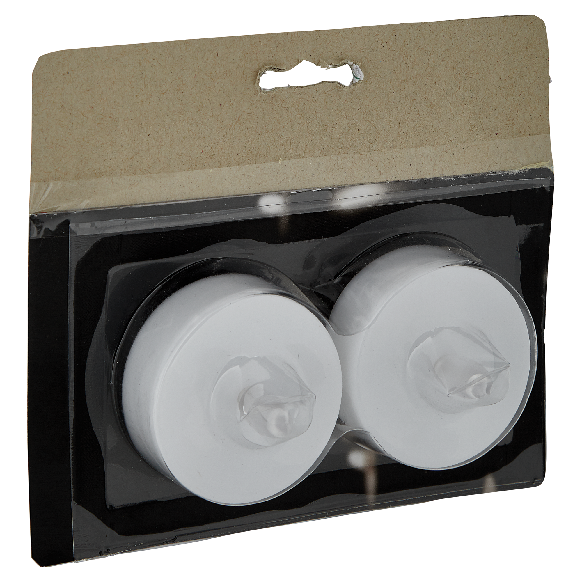 LED-Maxi-Teelichter cremefarben 2 Stück + product picture