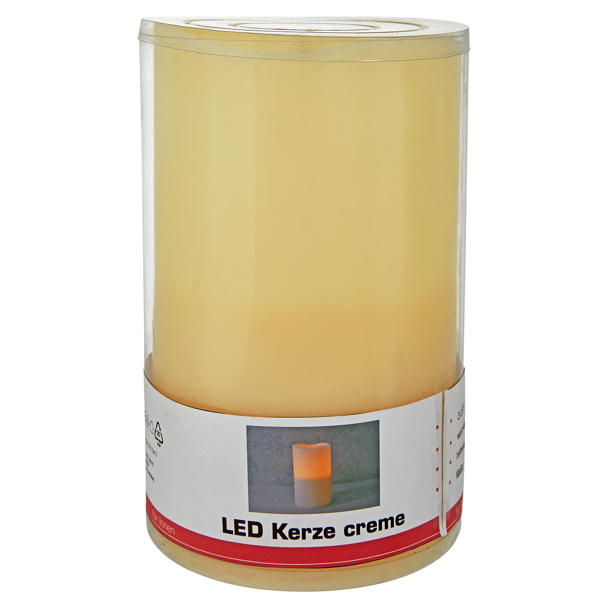 LED-Kerze cremefarben Ø 15 x 24,5 cm + product picture