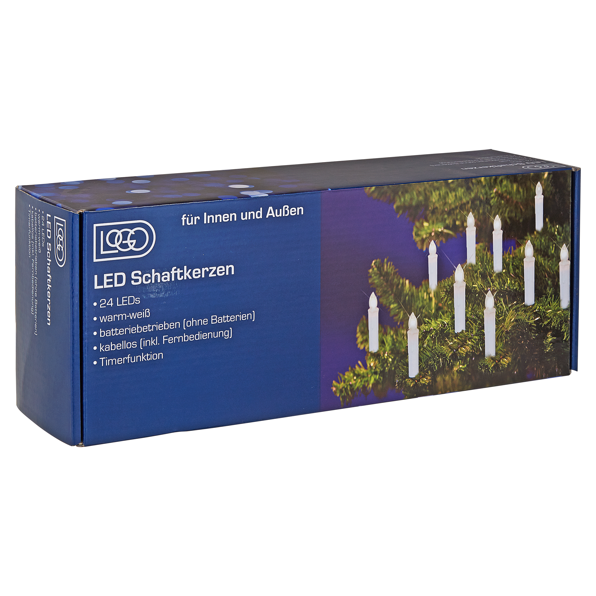 Weihnachtsbeleuchtung LED-Schaftkerzen inkl. Fernbedienung + product picture