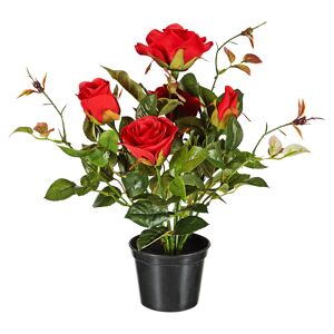 Kunstblume Rose rot 34 cm