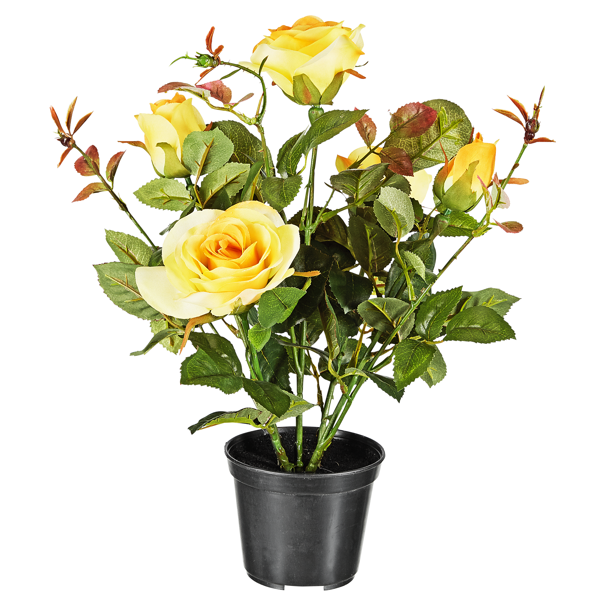Kunstblume Rose gelb 34 cm + product picture