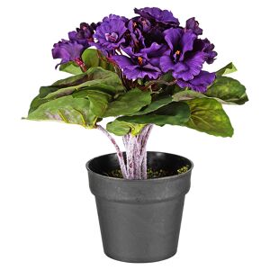 Kunstblume Usambaraveilchen violett 24 cm