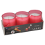 Verkleinertes Bild von Kerzen für Gartenfackel pink 11 cm 3 Stück