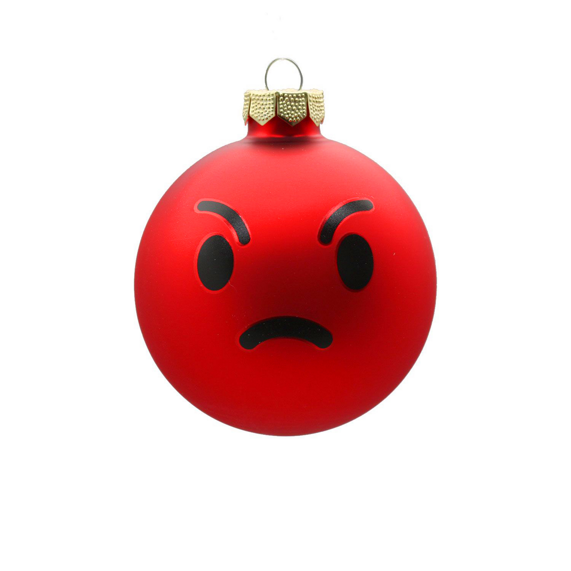 Christbaumkugel 'Inge-Moji Angry' Ø 8 cm + product picture