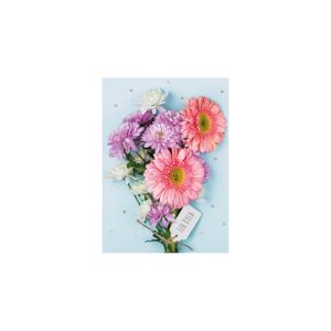 Mini-Grußkarte Blumenstrauß