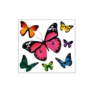 Schmetterling-Sticker mit Glimmer 1 Bogen