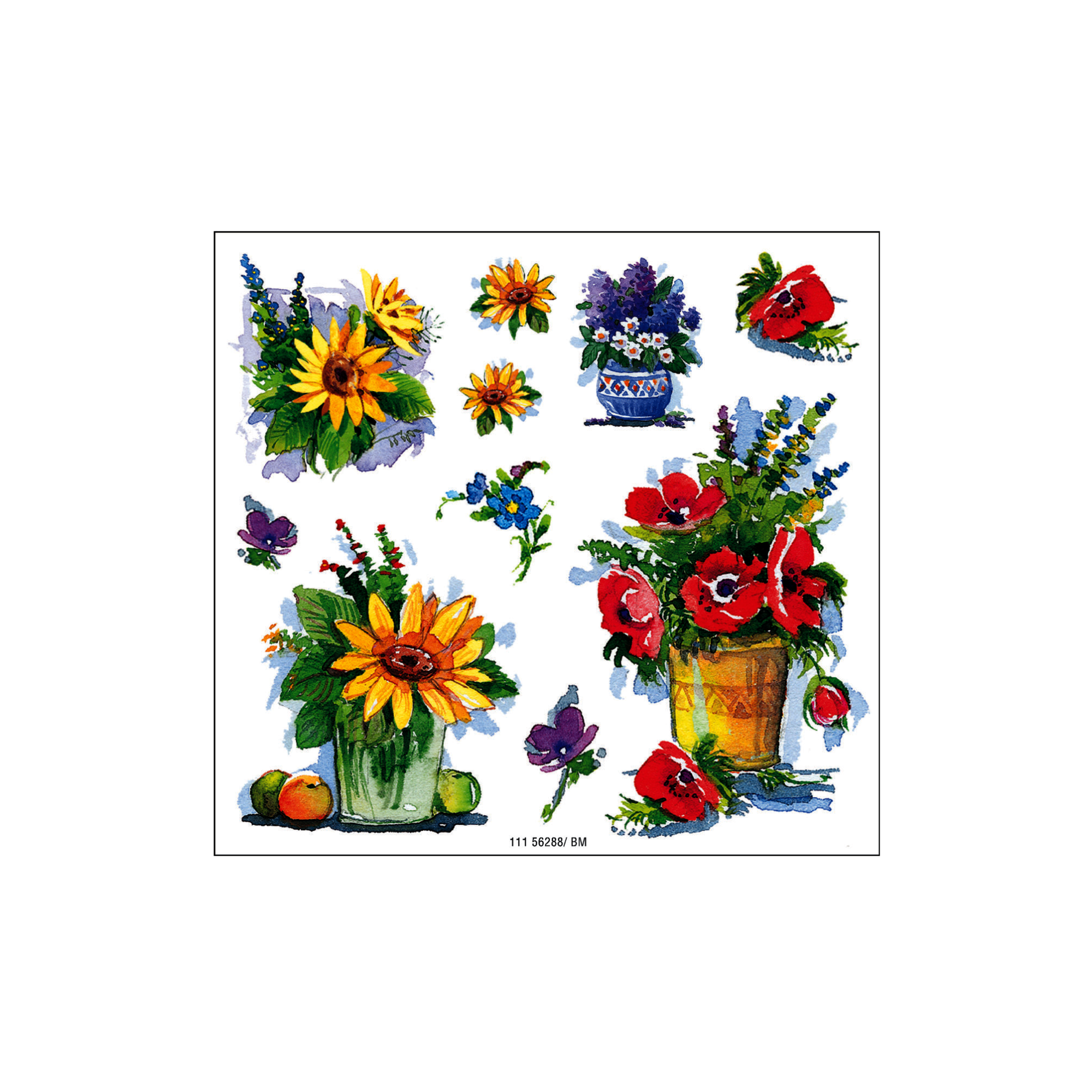 Blumen-Sticker 2 Bogen + product picture