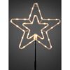 LED-Gartenstecker 'Stern' 36 LEDs warmweiß 32 x 49 cm